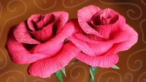 In order to make all of these different flowers, you'll need supplies such as tissue paper, scissors, floral wire, and an adhesive. Crepe Paper Rose Tutorial Essyjae