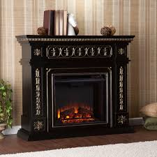 Southern Enterprises Grace 47 In Freestanding Electric Fireplace In Black Hd9465 The Home Depot Electric Fireplace Black Electric Fireplace Fireplace Accessories