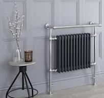 Marquis Electric - Anthracite Traditional Plug-In Heated Towel Warmer with  Drying Rail - 36.75" x 31.25"