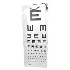 Eye Chart Illiterate 3 Metre Sss Australia