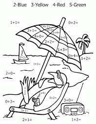 A first grade math cur. Math Addition Coloring Pages Coloring Home