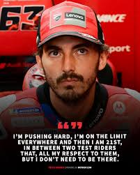 Pecco Bagnaia says he should not be “in between two test riders” after a  tough Friday in Barcelona 😬 #MotoGP #CatalanGP