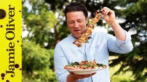 Halloumi Skewers Jamie Oliver Youtube Jamie Oliver Recipes Halloumi Jamie Oliver