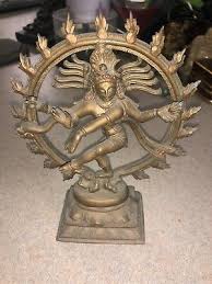 Lord Shiva And Goddess Parvati Maa Durga Statues Brass Figurine Murti Hindu 12 00 Shiva Statue Hindu Statues