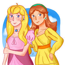 Princess peach and princess daisy. Artstation Princess Peach And Princess Daisy On A Date Arianne Ong