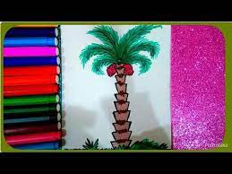 رسم نخلة تعليم رسم نخلة للمبتدئين وللاطفال رسم نخلة بطريقة سهلة خطوة بخطوة youtube drawings