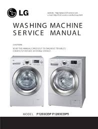 Lg F1203cdp5 F1203cdp Washing Machine Service Manual Washing Machine Service Washing Machine Front Loading Washing Machine