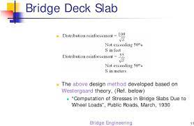 Computation of reaction factors using courbon's method Chapter 5 Bridge Deck Slabs Bridge Engineering 1 Pdf Free Download
