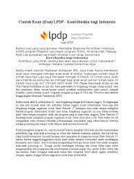 Tes toefl sangalah penting bagi mahasiswa mengingat sebagai persyaratan mengikuti berbagai beasiswa baik dalam maupun luar negeri. Kontribusi Bagi Indonesia Docx