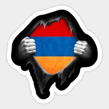 The armenian tricolor has three equal horizontal fields. Armenia Flag Proud Armenian Armenia Flag Autocollant Teepublic Fr