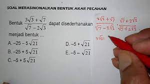 Check spelling or type a new query. Tutorial Menyederhanakan Bentuk Akar Pecahan Youtube