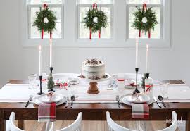 Good day, now i want to share about christmas dining room table. Vintage Modern Christmas Table Decor