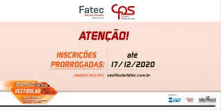 Veja como participar da fatec sp vestibular 2020. Fatec Rubens Lara Prorrogacao Das Inscricoes Para O Vestibular Do 1Âº Sem 2021