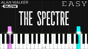 Alan Walker The Spectre Slow Easy Piano Tutorial Youtube Easy Piano Piano Tutorial Piano