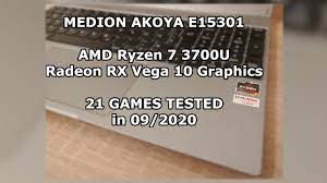 Unboxing lenovo ideapad s145 ryzen 7 radeon vega 10 rodando forza 7. Amd Ryzen 7 3700u Radeon Rx Vega 10 Graphics 21 Games Tested In 09 2020 8gb Ram Youtube