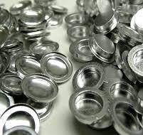 Aluminum 40ul Flat Sample Pan & Cover Set , 6mm x 1.7mm Pan and Cover, Qty.  100 each