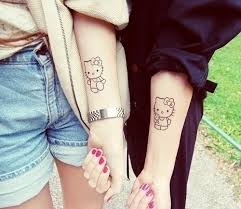 These fantastic hello kitty tattoos were made by kawaii tattoo artist kristel oreto. 15 Best Free Couple Tattoo Designs Designmaz