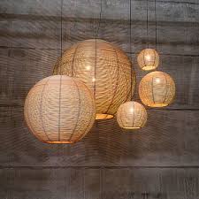 Dark Sangha Pendelleuchte Rattan Lamp Lamp Hanging Lights