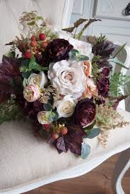 Mauve, burgundy and dusty pink bridal bouquet, classic wedding bouquet, rustic boho flower bouquet, design in rose and peony. Bridalflowercrowns In 2020 Peach Bouquet Flower Cute766