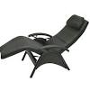 This apex zero gravity chair is textaline based but has some very sophisticated suede padding that can be removed for your comfort. 1