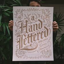 Well This Was Awesome Thank You To Everyone Who Came Out To Handletteredholiday It Was So Much Fun And Of Course A Hu Tipografia Cartaz Design Tipografico