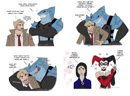Fanart] John Constantine and King Shark 1 by wolfmaster -- Fur Affinity  [dot] net