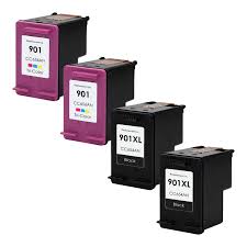 Vielseitig einsetzbar mit bewährter leistungsstärke. Remanufactured Hp 901 901xl Inkjet High Capacity Pack 4 Cartridges
