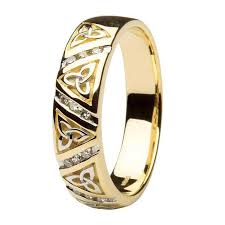 Gents 14kt solitaire diamond ring size 9.5. Diamond Wedding Ring Gents With Trinity Design Bridal Jewelry