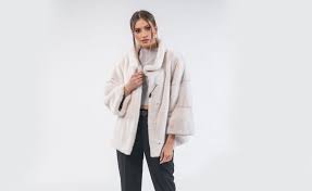 Light Beige Mink Fur Jacket 100 Real Fur Haute Acorn Fur Jacket Mink Fur Jackets