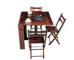 Enjoy free shipping on most stuff this villani wood table offers stylish beauty to your dining area with our wonderful pedestal wood set a stylish and rustic anchor in the heart of your home with our white rectangle dining room table. Home And Bazaar Stripe Top Folding Dining Table 6 Seater With 3 Folding Chair Dining Set Of 3 Amazon In Furniture