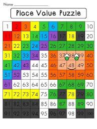 St Patrick S Day Math Center Place Value 100 Chart Puzzle Math 100 Chart Math Centers