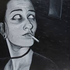 Cheat Cigarette 3 Original Painting by Artist Ryan S Klopfenstein