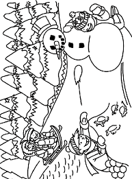 Free coloring pages to download and print. Sledding In The Snow Coloring Page Crayola Com