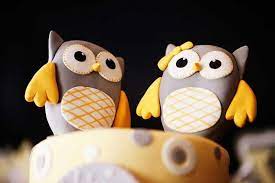 Ideas for an owl themed baby shower. Kara S Party Ideas Owl Yellow Grey Gray Twin Baby Shower Party Planning Ideas Cake Idea