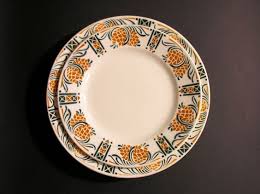 Vintage St Amand Earthenware Plates French Ceramic Plates Made In France 1920