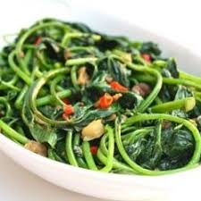 Stir Fry Sweet Potato Leaves With Roasted Shrimp Paste Sweet Potato Leaves Sweet Potato Stir Fry Sweet Potato Fries
