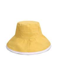 Reversible Wide Brim Bucket Hat Beige Black Sakura Pink Yellow Wide Brimmed Hat Types Bucket Hat