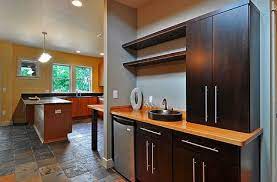 This Is A Great Vessel Mount Copper Sink For A Bar Prep Area Wet Bar Kitchen Wet Bar Basement Decor