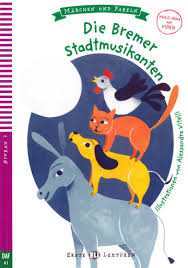 Die bremer stadtmusikanten es hatte ein mann einen esel, der ihm schon lange jahre treu gedient hatte, dessen kräfte aber nun zu ende giengen, so daß er zur arbeit immer untauglicher ward. Die Bremer Stadtmusikanten Mit Audio Via Eli Link App Klett Sprachen