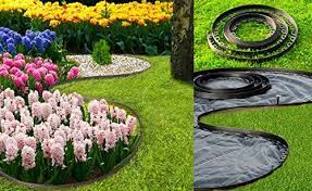 bordura per aiuole nero chrispol system lunghezza 10 metri altezza 4 centimetri bordi per aiuole fles garden lawn edging plastic garden edging lawn edging