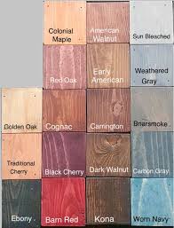 Pine Stain Samples
