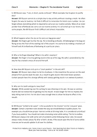 9th class computer notes urdu & english medium. Ncert Solutions For Class 9 English Moments Chapter 9 The Accidental Tourist