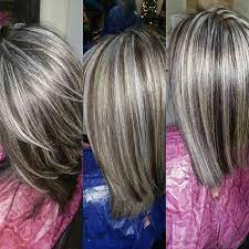 Frosted Blond Highlights Dark Brown Hairs Gray Hair Highlights Frosted Hair Highlights For Dark Brown Hair