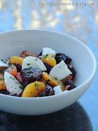 Salade De Betteraves Oranges Et Mozzarella Betterave Salade Betterave Betterave Recette