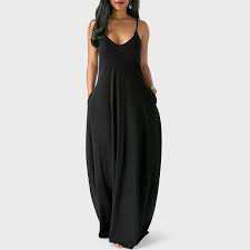 Maybe you would like to learn more about one of these? Buy Plus Size S 5xl Black Yellow Spaghetti Strap Dress Women Maxi V Neck Solid Color Backless Dresses At Affordable Prices Free Shipping Real Reviews With Photos Joom
