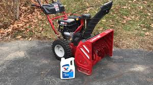 Changing Oil On Troy Bilt Snow Blower Paper Plate Funnel Youtube