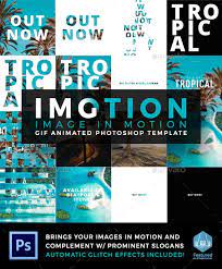 Imotion Gif Animated Photoshop Template Photoshop Template Graphic Design Photoshop