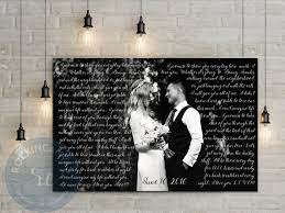 First Dance Lyrics Wedding Song Custom Canvas Print Vows On Canvas Lyrics Quotes Anniversary Gift For Him Cotton Gift For Her First Dance Lyrics Custom Canvas Prints Wedding Canvas