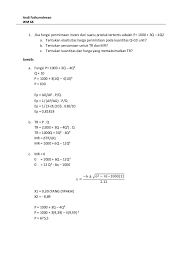 Soal dan jawaban uas ekonomi manajerial tanggal 09 desember 2010 nama : Contoh Soal Ekonomi Manajerial