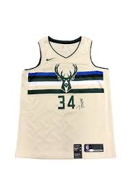 Giannis antetokounmpo milwaukee bucks #34 official youth swingman jersey. Autographed Giannis Antetokounmpo Jersey City Nike Swingman Jsa